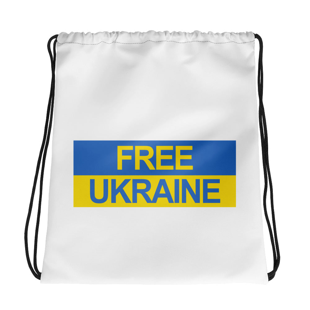 Free Ukraine Drawstring Bag